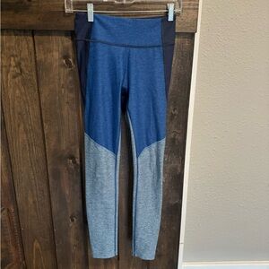 Colorblock Blue and Gray Leggings